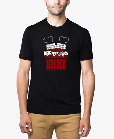 La Pop Art Men's Chimney Santa Premium Blend Word Art T-shirt