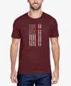 La Pop Art Men's Cross Flag Premium Blend Word Art T-shirt