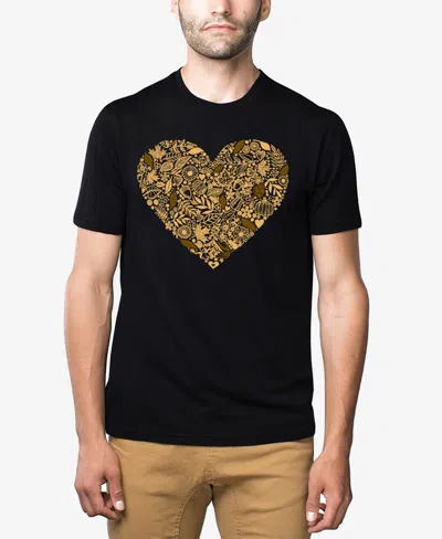 La Pop Art Men's Fall Vibes Premium Blend Word Art T-shirt In Black