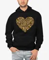 La Pop Art Men's Fall Vibes Word Art Hooded Sweatshirt In Black