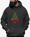 La Pop Art Men's Have Yourself A Merry Little Christmas Word Art Hooded Sweatshirt In Dark Grey
