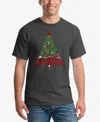 La Pop Art Men's Have Yourself A Merry Little Christmas Word Art T-shirt In Dark Grey