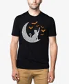 La Pop Art Men's Lunar Bats Premium Blend Word Art T-shirt In Black