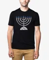 La Pop Art Men's Word Art Hustle T-shirt In Black