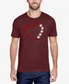 La Pop Art Men's Meow Heart Premium Blend Word Art T-shirt