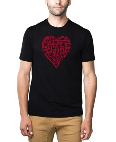 La Pop Art Men's Premium Blend Word Art Crazy Little Thing Called Love T-shirt In Black