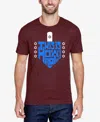 La Pop Art Men's This Is How I Roll Premium Blend Word Art T-shirt In Burgundy