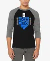 La Pop Art Men's This Is How I Roll Raglan Baseball Word Art T-shirt In Grey,black
