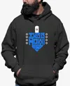 La Pop Art Men's This Is How I Roll Word Art Hooded Sweatshirt In Dark Grey