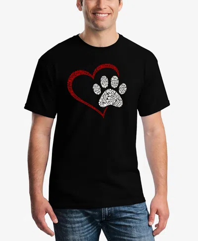 La Pop Art Paw Heart In Black