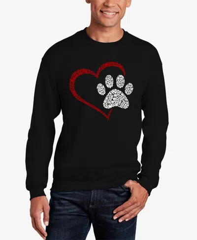 La Pop Art Paw Heart In Black