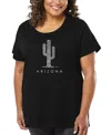 La Pop Art Plus Size All I Want For Christmas Is You Word Art V-neck T-shirt In Black