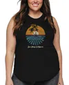 La Pop Art Plus Size Cities In San Diego Word Art Tank Top In Black