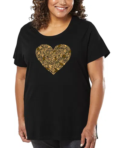 LA POP ART PLUS SIZE FALL VIBES ART T-SHIRT
