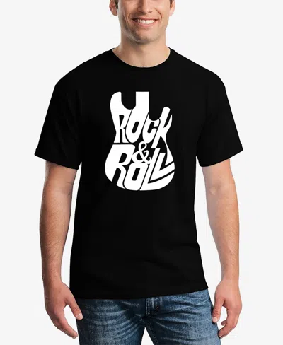 La Pop Art Rock And Roll Guitar In Black