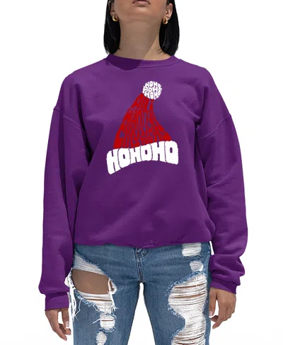 LA POP ART WOMEN'S ALL I WANT FOR CHRISTMAS IS YOU WORD ART CREWNECK SWEATSHIRT