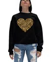 La Pop Art Women's Fall Vibes Art Crewneck Sweatshirt In Black