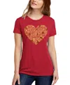 La Pop Art Women's Fall Vibes Premium Blend Art T-shirt In Red