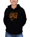 La Pop Art Women's Word Art Beast Mode Hooded Sweatshirt In Black
