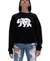 LA POP ART WOMEN'S WORD ART EXPLORE CREWNECK SWEATSHIRT