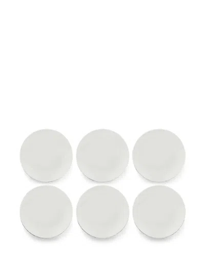 La Porcellana Bianca Essenziale Dinner Plates (set Of Six) In White