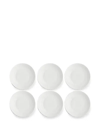 La Porcellana Bianca Essenziale Soup Plates (set Of Six) In White