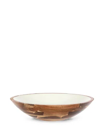 La Porcellana Bianca Maxi Libeccio Bowl In Brown