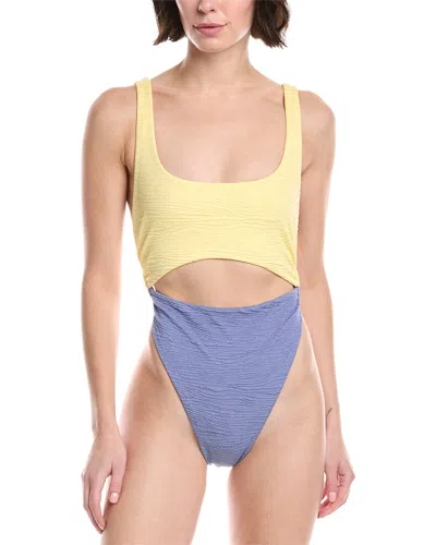 La Porte 80s Sky High One-piece In Yellow