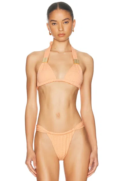 La Porte Celine Bikini Top In Orange