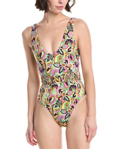 La Porte Deep V One-piece In Multi
