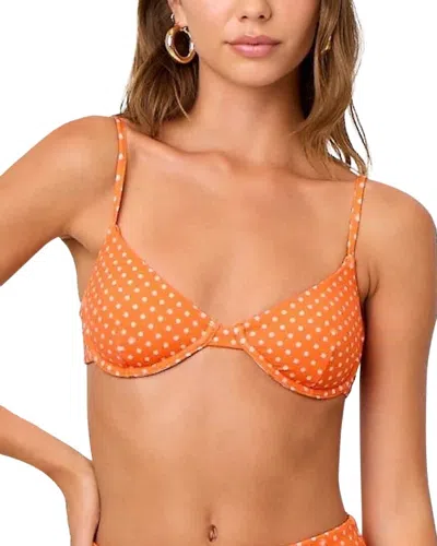 La Porte Emily Underwire Bikini Top In Orange