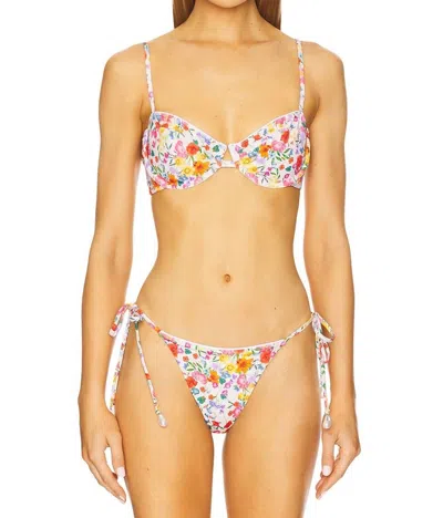 La Porte Fonda Underwire Top In Floral In Multi