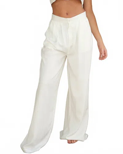 La Porte High Waist Slouchy Pants In White