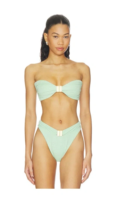 La Porte Kate Bandeau Top In Green