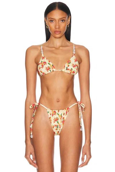 La Porte Kendall Bikini Top In Orange