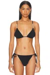 La Porte Kendall Bikini Top In Black