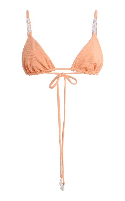 La Porte Kendall Bikini Top In Coral