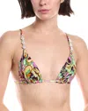 La Porte Kendall Bikini Top In Green