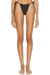 La Porte Kourtney Bikini Bottom In Black