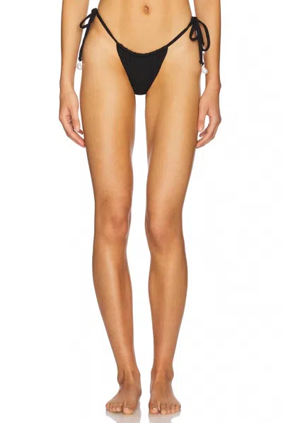 La Porte Kourtney Bikini Bottom In Black
