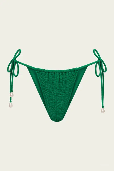 La Porte Kourtney Bikini Bottom In Jelly Bean In Green