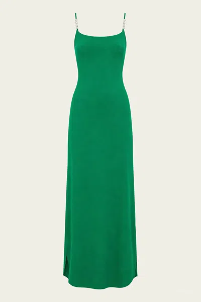 La Porte Melrose Maxi Dress In Jelly Bean In Green