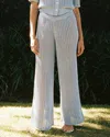 La Porte Mia Cloud Knit Pant In Cashmere Blue In Blue