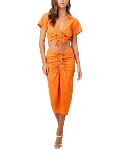 LA PORTE LA PORTE MIDI SKIRT REGULAR FIT MIDI SKIRT