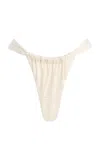 La Porte Chloe Tonga Bikini Bottom In White