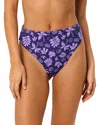 La Porte Monica High-waisted Cheeky Bikini Bottom In Multi