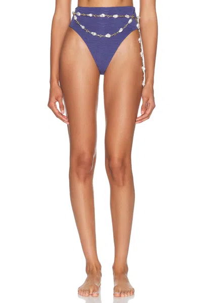 La Porte Shannon Bikini Bottom In Blue