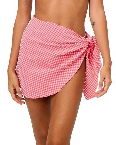 LA PORTE LA PORTE SHORT TIE-SIDE SARONG COVERUP