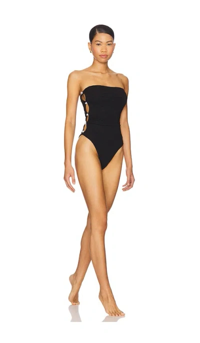 La Porte Stephanie One Piece Swimsuit In Black