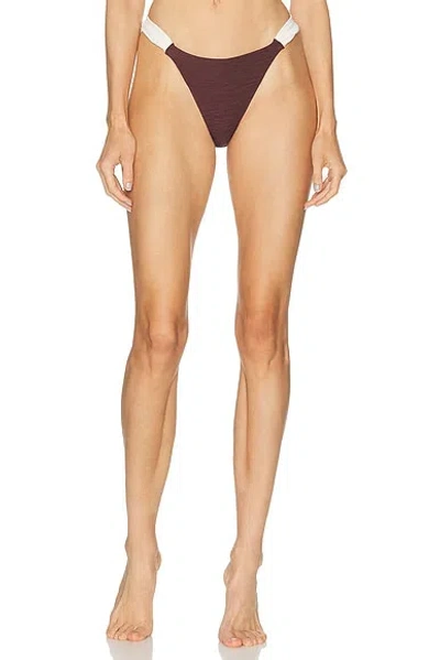 La Porte Tracey Bikini Bottom In Brown